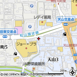 パナソニックホームズ株式会社愛媛支店天山展示場周辺の地図