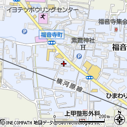 愛媛県松山市福音寺町268周辺の地図