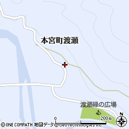 和歌山県田辺市本宮町渡瀬256周辺の地図