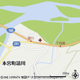和歌山県田辺市本宮町請川340周辺の地図