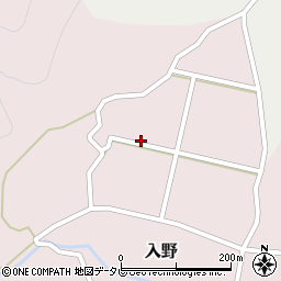 徳島県那賀郡那賀町入野下福ヶ谷周辺の地図