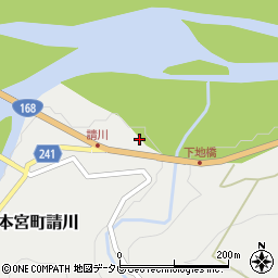 和歌山県田辺市本宮町請川342周辺の地図