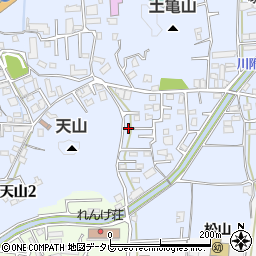 愛媛県松山市福音寺町707-7周辺の地図