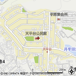 福岡県宗像市天平台周辺の地図