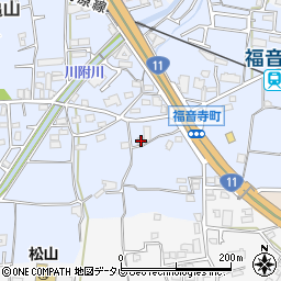 愛媛県松山市福音寺町510周辺の地図