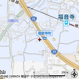 愛媛県松山市福音寺町488-4周辺の地図