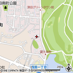 福岡県北九州市小倉南区津田南町21-11周辺の地図