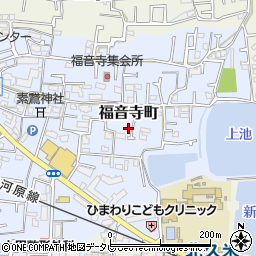 愛媛県松山市福音寺町102周辺の地図