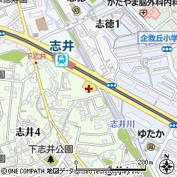 エフコープ志井店周辺の地図