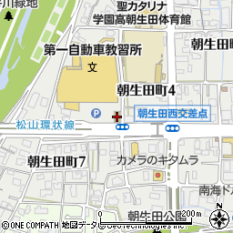 ガスト松山朝生田店周辺の地図