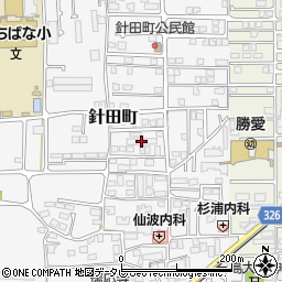 針田町宿舎第１号周辺の地図