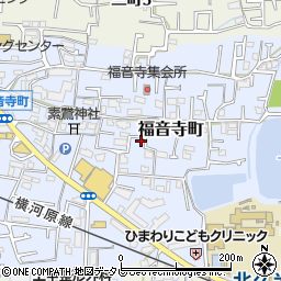愛媛県松山市福音寺町78-8周辺の地図