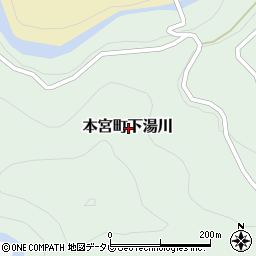 〒647-1734 和歌山県田辺市本宮町下湯川の地図