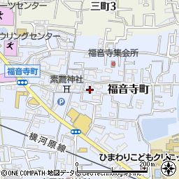 愛媛県松山市福音寺町111周辺の地図