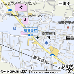 愛媛県松山市福音寺町257-2周辺の地図