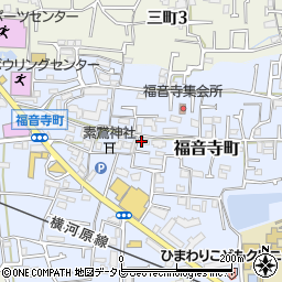 愛媛県松山市福音寺町111-3周辺の地図