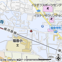 愛媛県松山市福音寺町318周辺の地図