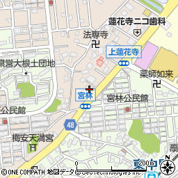 カギのレスキュー　中間・遠賀店周辺の地図