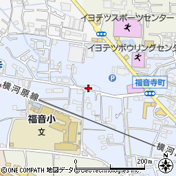 愛媛県松山市福音寺町298-1周辺の地図