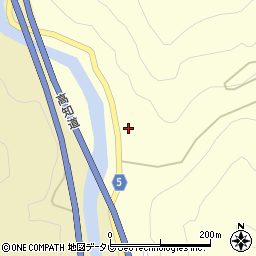高知県長岡郡大豊町立川下名2091周辺の地図