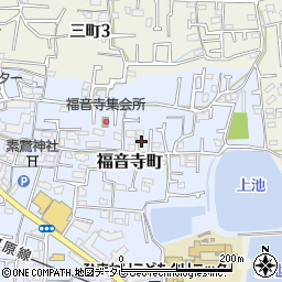 愛媛県松山市福音寺町132-5周辺の地図
