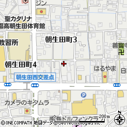 松山朝生田郵便局 ＡＴＭ周辺の地図