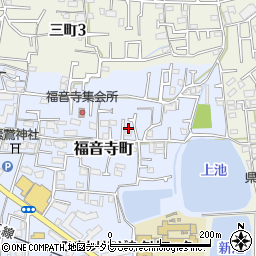 愛媛県松山市福音寺町133-17周辺の地図