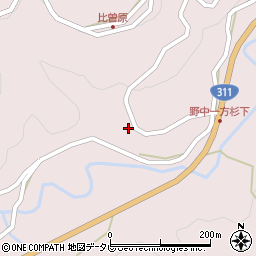 和歌山県田辺市中辺路町野中975周辺の地図