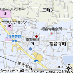 愛媛県松山市福音寺町119周辺の地図