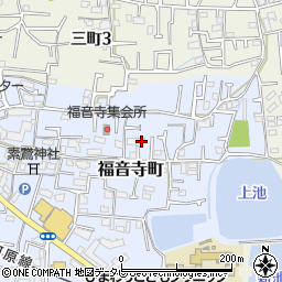 愛媛県松山市福音寺町132周辺の地図