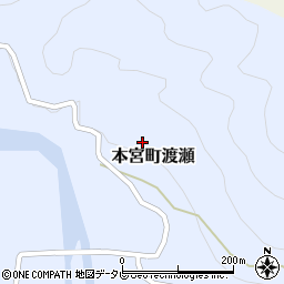 和歌山県田辺市本宮町渡瀬331周辺の地図