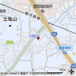 愛媛県松山市福音寺町553-2周辺の地図