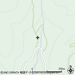 高知県土佐郡大川村大北川100周辺の地図