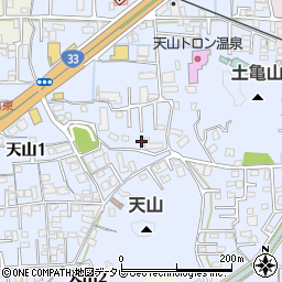 愛媛県松山市福音寺町722周辺の地図