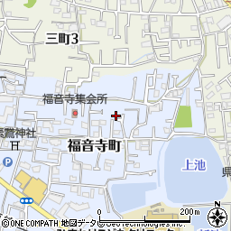 愛媛県松山市福音寺町133-15周辺の地図