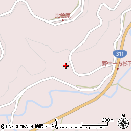 和歌山県田辺市中辺路町野中971周辺の地図