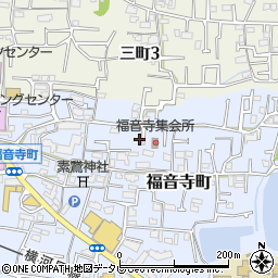 愛媛県松山市福音寺町221周辺の地図