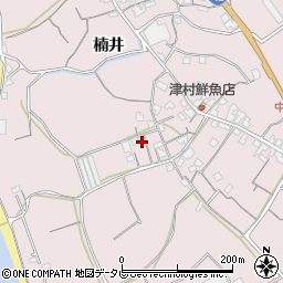 和歌山県御坊市名田町楠井195周辺の地図