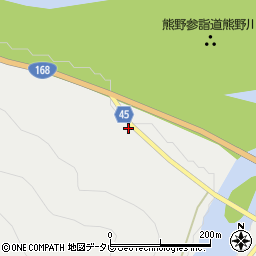 和歌山県田辺市本宮町請川84周辺の地図