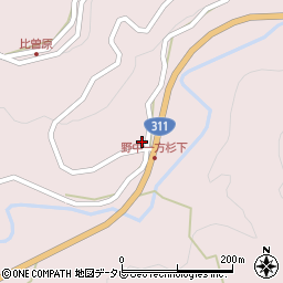 和歌山県田辺市中辺路町野中882周辺の地図