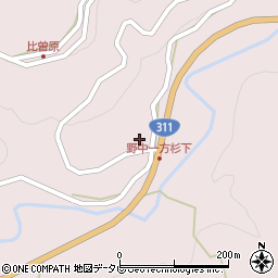 和歌山県田辺市中辺路町野中879周辺の地図