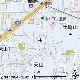 愛媛県松山市福音寺町721-18周辺の地図