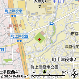 町上津役公園トイレ周辺の地図