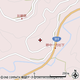 和歌山県田辺市中辺路町野中1019周辺の地図