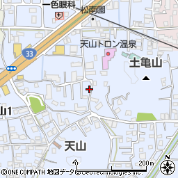 愛媛県松山市福音寺町721-12周辺の地図
