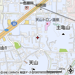 愛媛県松山市福音寺町721-1周辺の地図