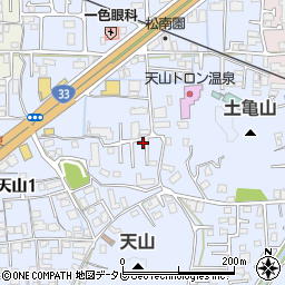 愛媛県松山市福音寺町721-15周辺の地図