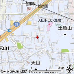 愛媛県松山市福音寺町721-15周辺の地図