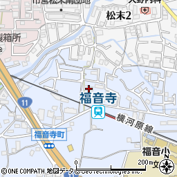 愛媛県松山市福音寺町426周辺の地図