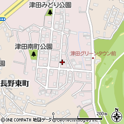 福岡県北九州市小倉南区津田南町13-7周辺の地図